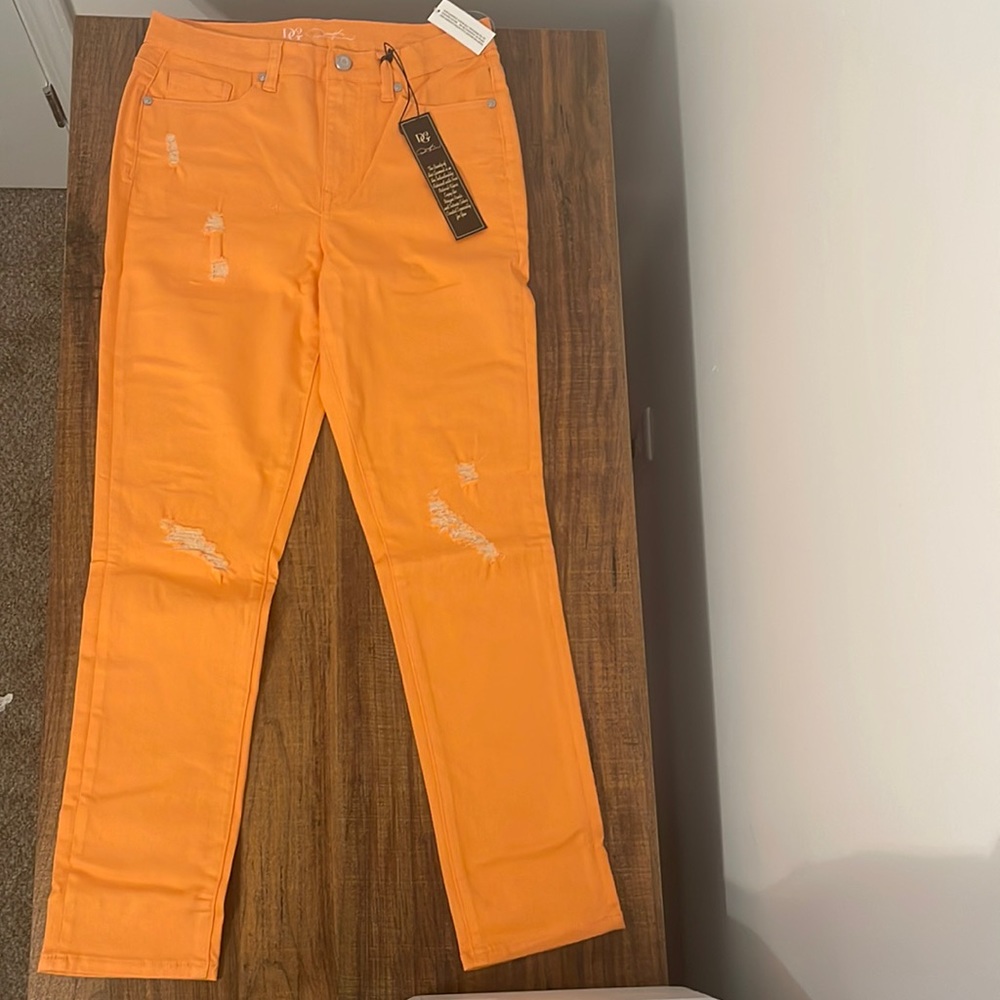 Diane Gilman peach jeans
